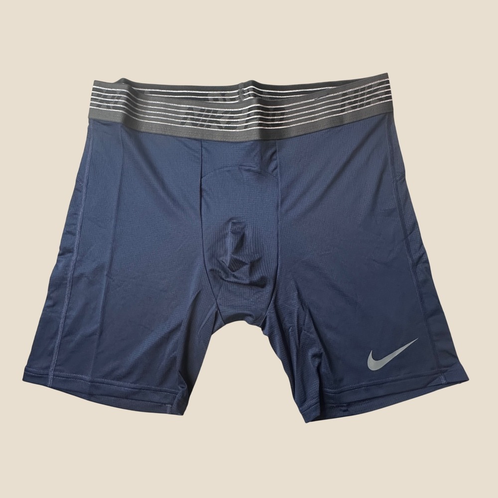 Nike Shorts Mens 2XL AT3139-419 Navy Blue Dri-FIT Pro Compression NEW